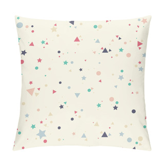 Personality  Abstract Pattern With Pastels Colorful Blue, Gray, Pink, Orange  Pillow Covers