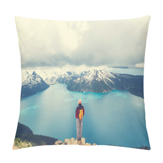Personality  Hike  On Garibaldi Lake Pillow Covers