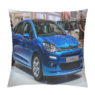 Personality  FRANKFURT - SEPT 2015: Citroen C3 Presented At IAA International Pillow Covers