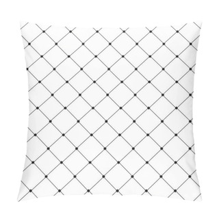 Personality  Cell, Grid With Diagonal Lines Seamless Background Pillow Covers