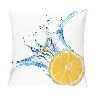 Personality  Fresh Lemon Dropped Into Water Pillow Covers