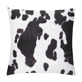 Personality  Black And White Cow Skin Pillow Covers