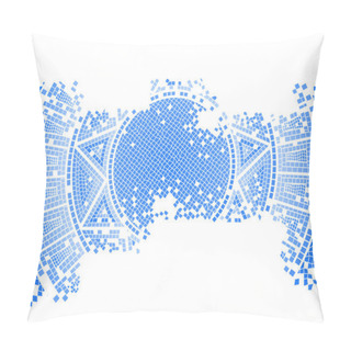 Personality  Blue Old Mosaic Pillow Covers