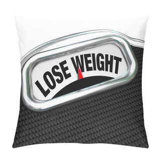 Personality  Lose Weight Words Scale Overweight Losing Fat Pillow Covers