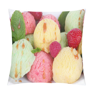 Personality  Delicious Ice Cream Closeup Pillow Covers