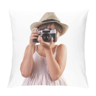Personality  Little Girl Photographs Pillow Covers