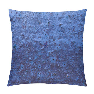 Personality  Old Blue Metal Surface Pillow Covers