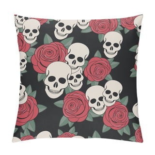 Personality  Skulls And Roses, Colorful Day Of The Dead Card Pillow Covers