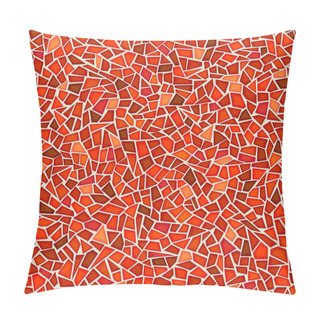 Personality  Seamless Pattern Of Red Glass Mosaic. Pillow Covers