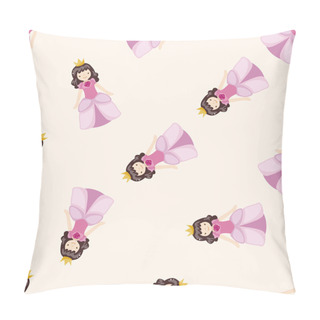 Personality  Royal Theme Princess , Cartoon Seamless Pattern Background Pillow Covers