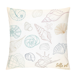 Personality  Seashell Paradise Holiday Marine Set Pillow Covers