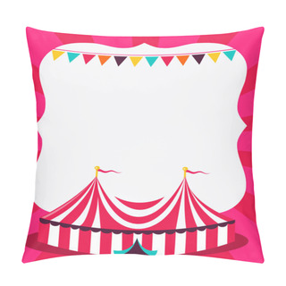 Personality  Carnival Circus Tent Copy Space Pillow Covers