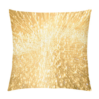 Personality  Long Exposure Of Blurred Bright Yellow Illumination Pillow Covers