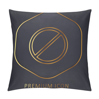 Personality  Access Denied Golden Line Premium Logo Or Icon Pillow Covers