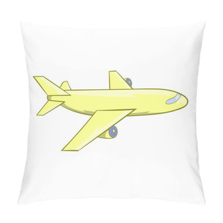 Personality  Passenger Airplane Icon, Cartoon Style Pillow Covers