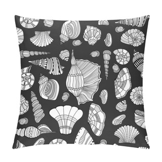 Personality  Seashell Seamless Pattern Pillow Covers