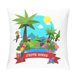 Personality  Exotic Birds Concept Pillow Covers