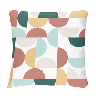 Personality  Minimal Geometric Composition. For Print, Poster, Brochure, Flyer. Vector Illustration, Flat Design Pillow Covers