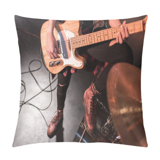 Personality  Electric Guitar Player Pillow Covers