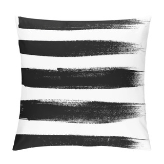 Personality  Black Vector Brush Strokes Collection Pillow Covers