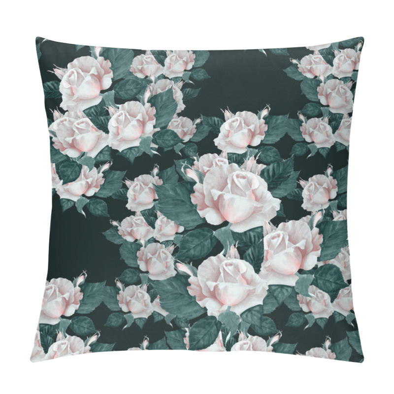 Personality  Roses. Abstract wallpaper with floral motifs.  Seamless pattern. Wallpaper. Use printed materials, signs, posters, postcards, packaging.   pillow covers