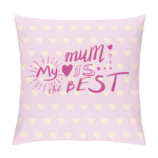 Personality  Motivational Quote In Vector Pillow Covers