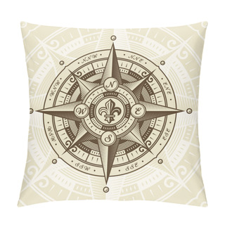 Personality  Vintage Nautical Wind Rose Pillow Covers