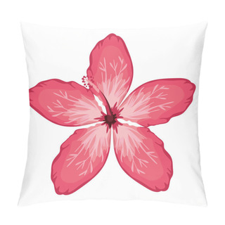Personality  Pink Chinese Rose With Oval Shaped Petals Pillow Covers