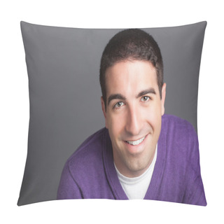 Personality  Head Shot Of Handsome Guy Pillow Covers