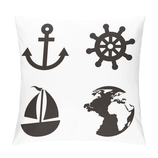 Personality  Nautical Elements Pillow Covers