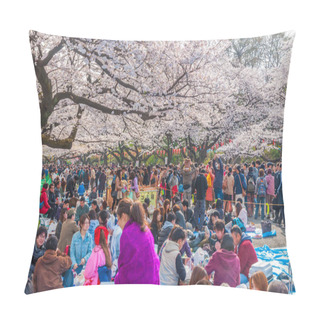 Personality  Cherry Blossoms Festival In Ueno Park,Tokyo,Japan Pillow Covers