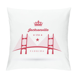 Personality  Dames Point Bridge, USA Pillow Covers