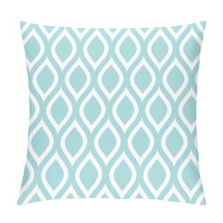 Personality  Abstract Seamless Pattern Lemons Or Waves Turquoise Square Pillow Covers
