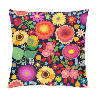 Personality  Bright Autumn Flowers. Pillow Covers