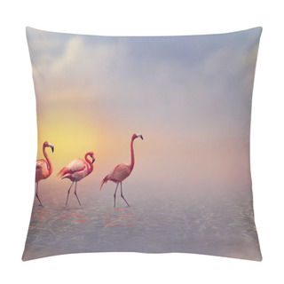 Personality  Flamingo Birds Pillow Covers