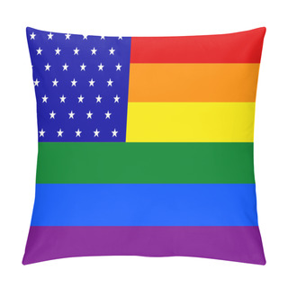 Personality  Vector Modern Lgbt Flag Background.  Pillow Covers