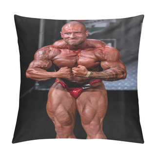 Personality  2020 In Szeged, Hungary, HUNGARY - SZEPT 27: Plumbas Adam Participates In PCA Bodybuilding Championship On Szept 27, Szeged Pillow Covers