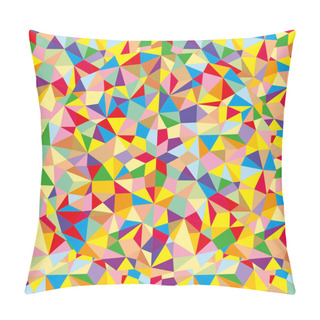 Personality  Abstract Seamless Pattern. Geometric Backdrop. Polygonal Crystal Texture. Triangular . Pillow Covers