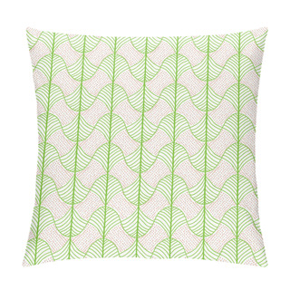 Personality  Abstract Traditional African Ornament. Bright Green Colors. Pillow Covers