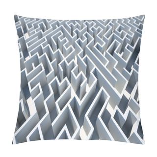 Personality  Maze Background, Risk And Solution Illustration Concepts Pillow Covers