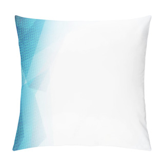 Personality  White Wallpaper With Blue Polygonal Pattern Pillow Covers