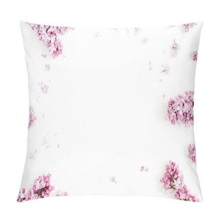 Personality  Frame Of Lilac Flowers Pillow Covers