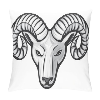 Personality  Head Of The Ram Pillow Covers