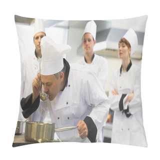 Personality  Head Chef Tasting A Soup Pillow Covers