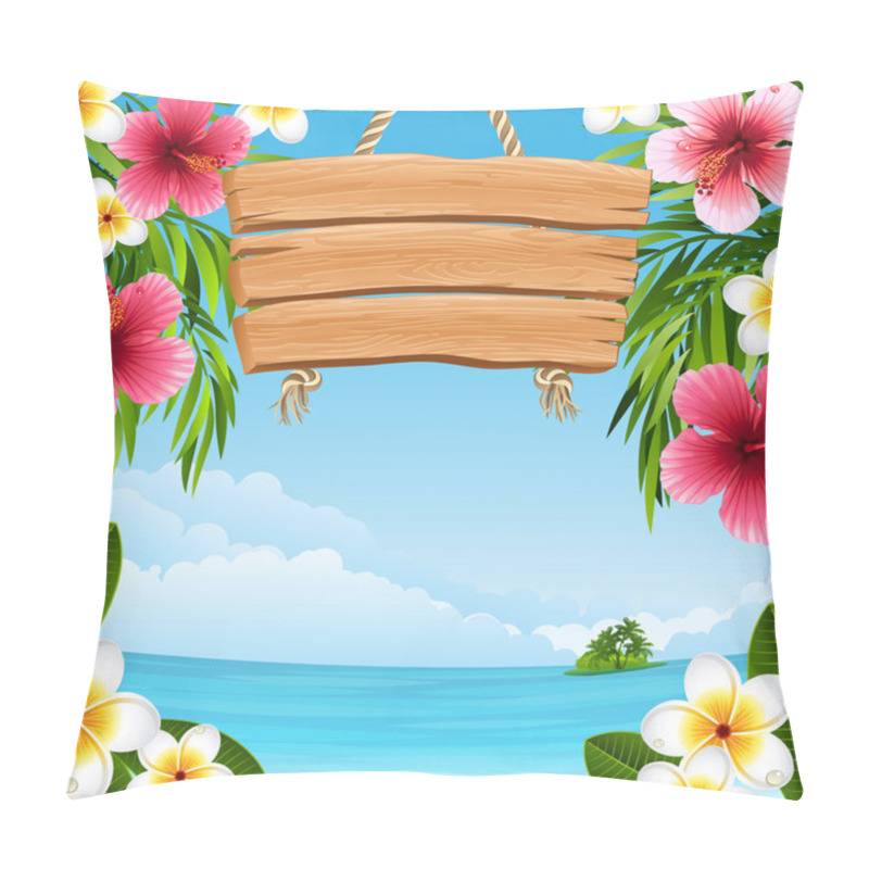 Personality  Tropical landscape pillow covers