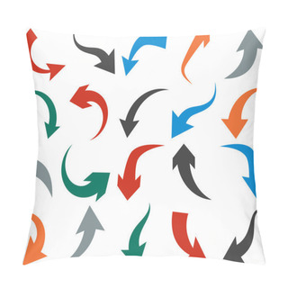Personality  Set Of Arrow Icons. Pillow Covers