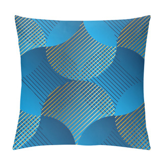Personality  Luxury Line And Circles Geometric Seamless Pattern Pillow Covers