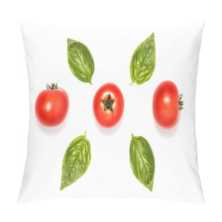Personality  Composition Of Tomatoes With Basil Leaves Pillow Covers