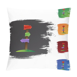 Personality  Crossroads Web Icon Pillow Covers