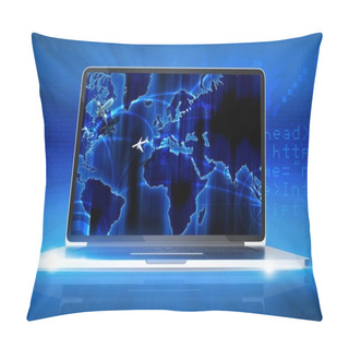 Personality  Global Internet Connection Pillow Covers